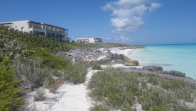 Vista hoteles en primera línea de playa